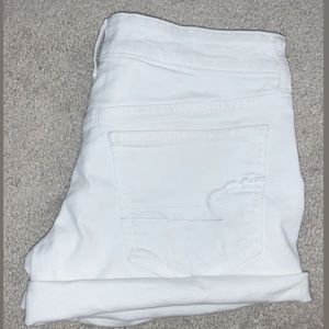White American Eagle Jean Shorts
